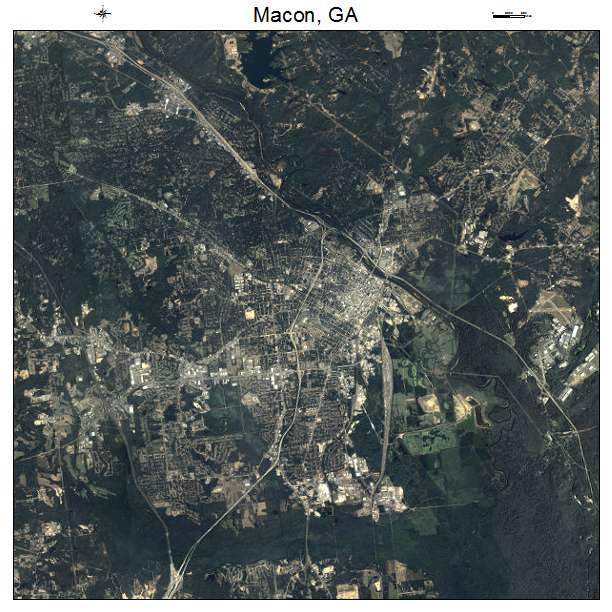 Macon, GA air photo map
