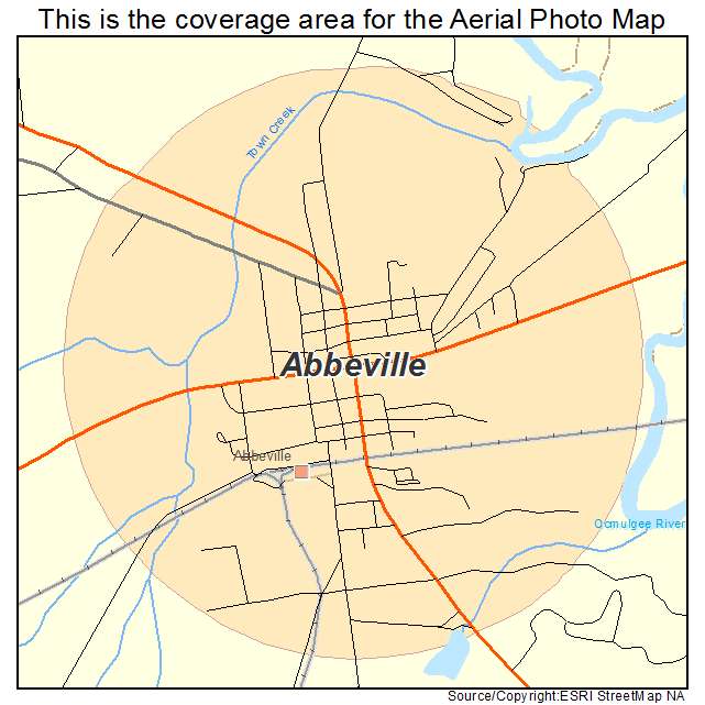 Abbeville, GA location map 