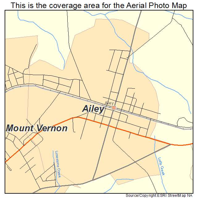 Ailey, GA location map 