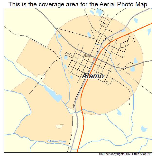 Alamo, GA location map 