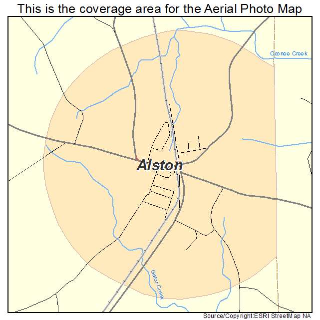 Alston, GA location map 