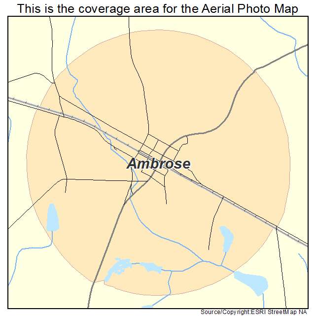 Ambrose, GA location map 
