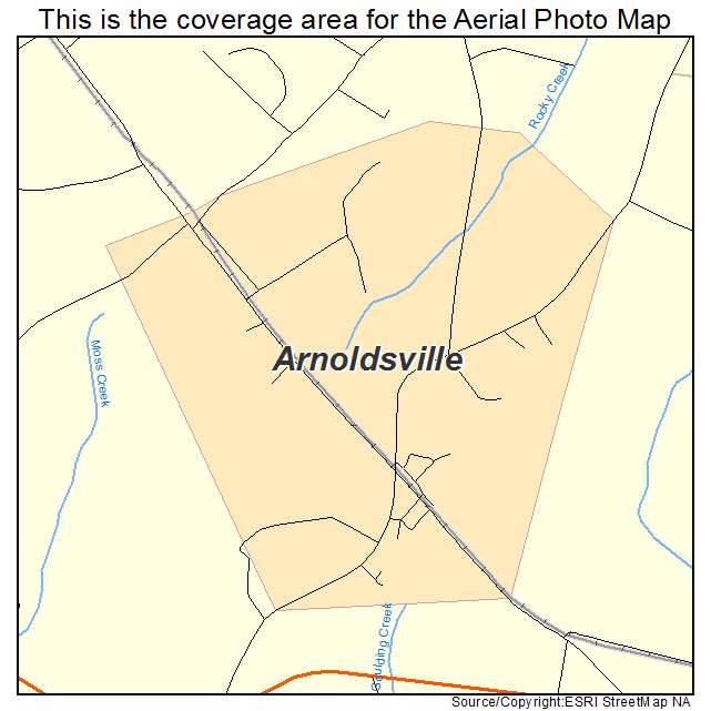 Arnoldsville, GA location map 