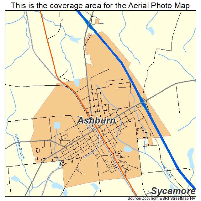Ashburn, GA location map 
