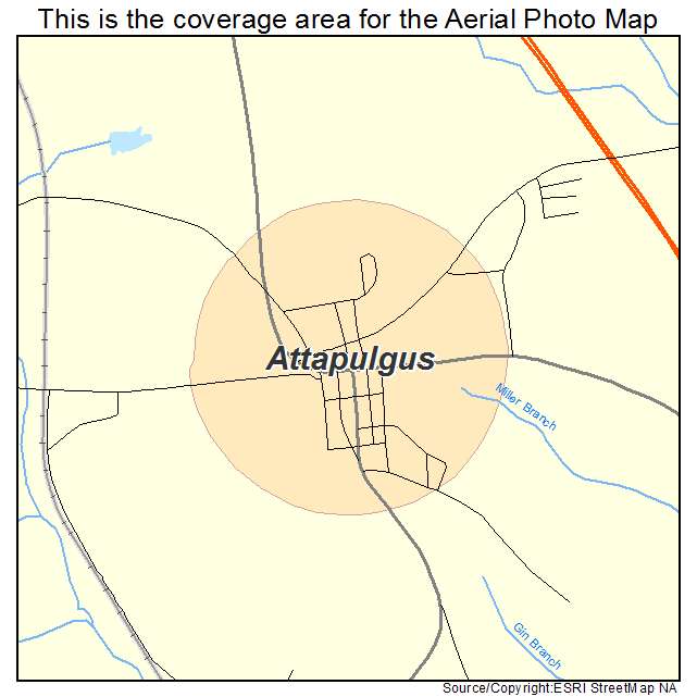 Attapulgus, GA location map 