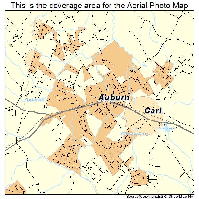 Auburn, GA location map 