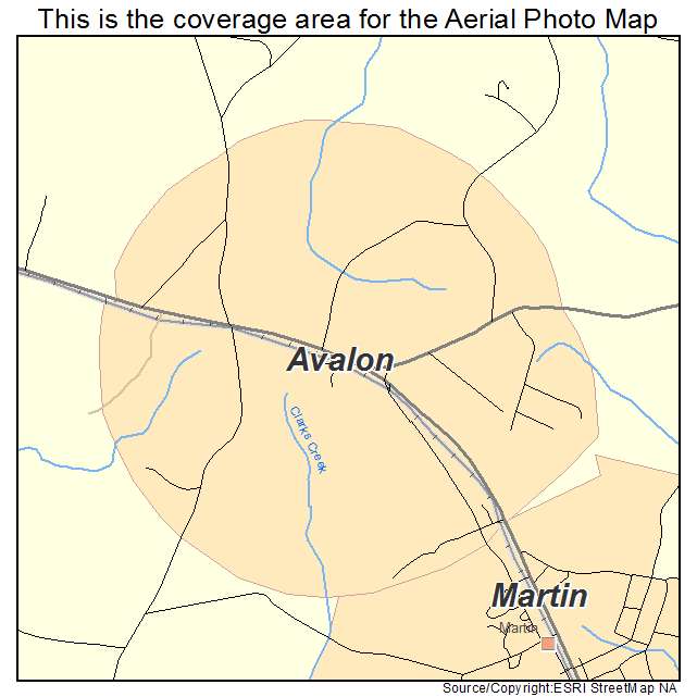 Avalon, GA location map 