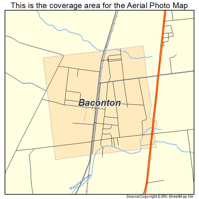 Baconton, GA location map 