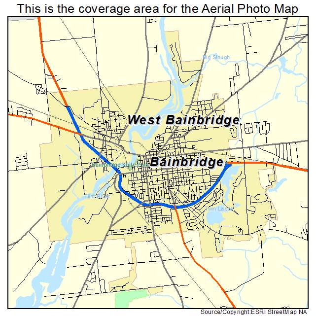 Bainbridge, GA location map 