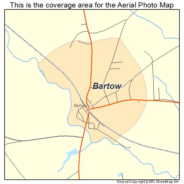 Bartow, GA location map 