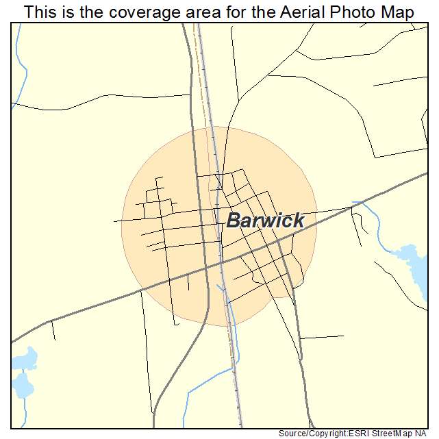 Barwick, GA location map 