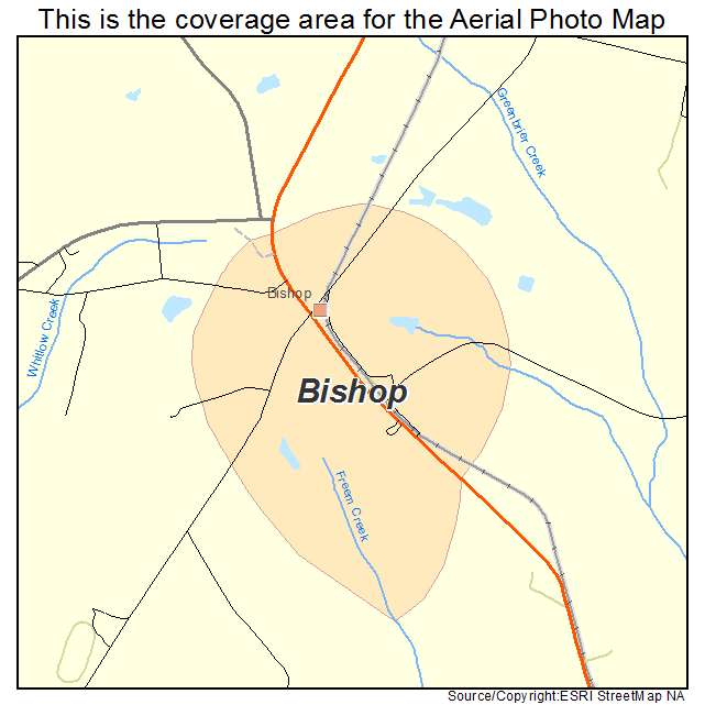 Bishop, GA location map 
