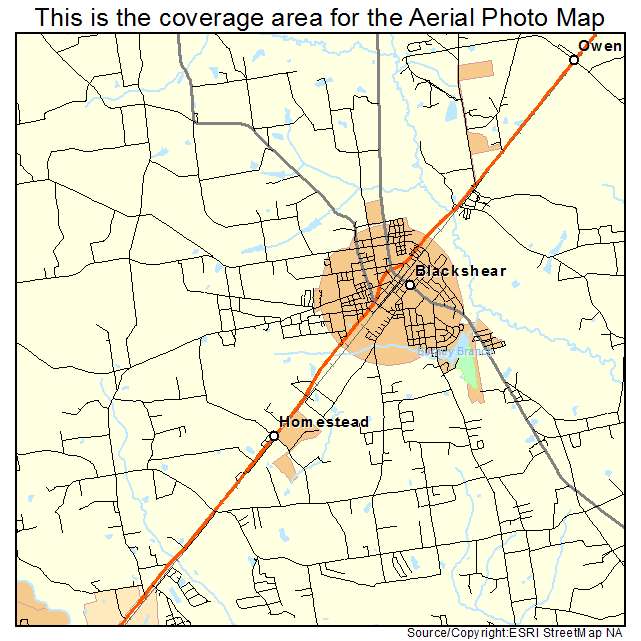 Blackshear, GA location map 