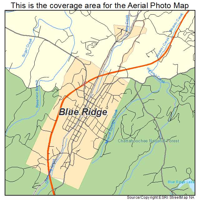 Blue Ridge, GA location map 