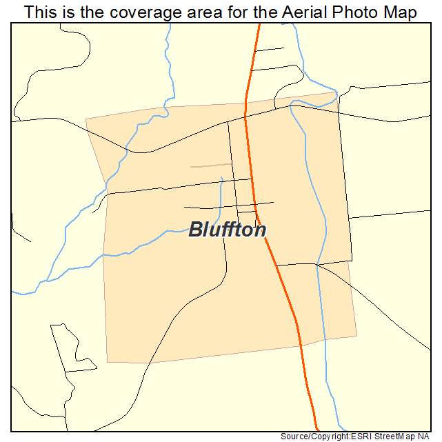 Bluffton, GA location map 