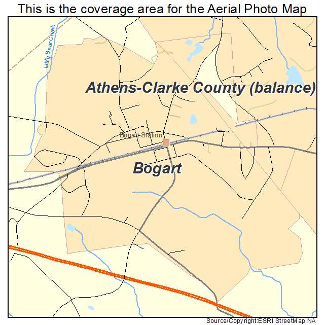 Bogart, GA location map 