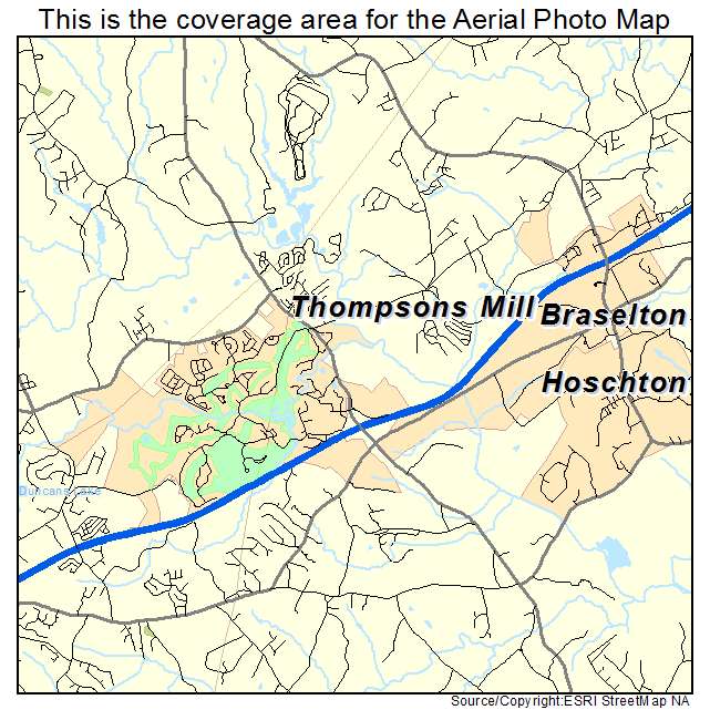 Braselton, GA location map 