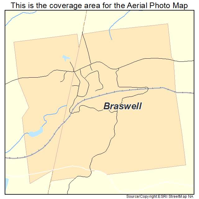 Braswell, GA location map 