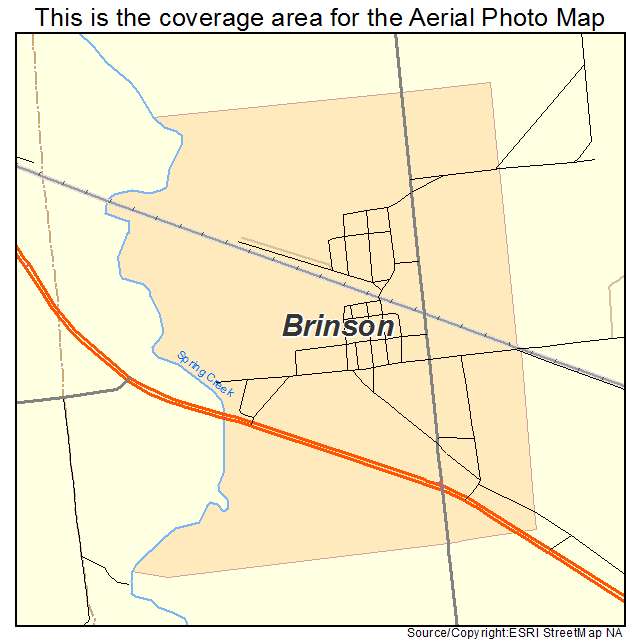 Brinson, GA location map 
