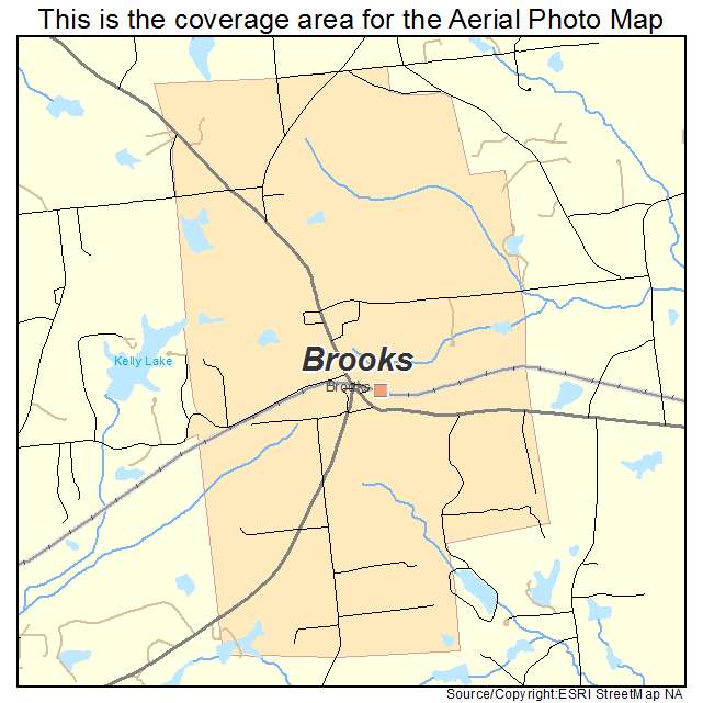 Brooks, GA location map 