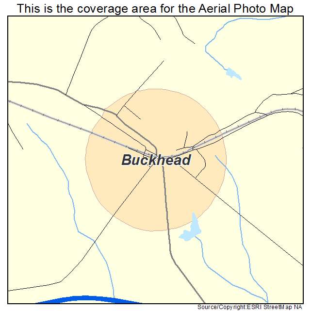 Buckhead, GA location map 