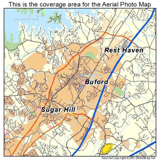 Buford, GA location map 