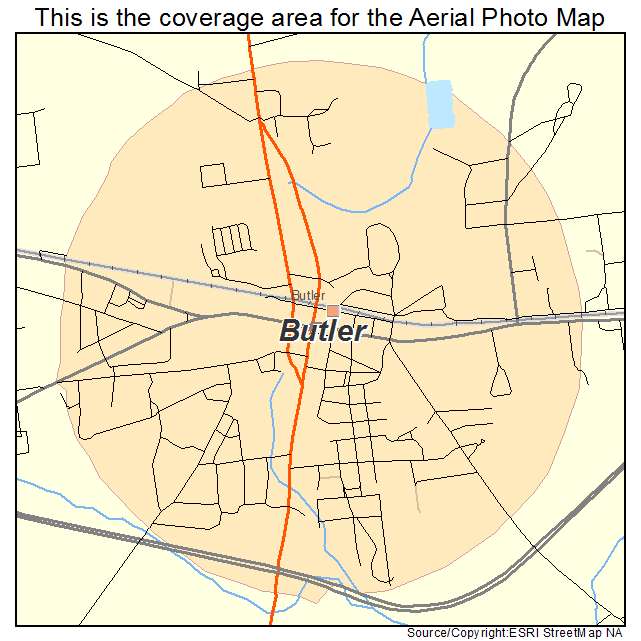 Butler, GA location map 