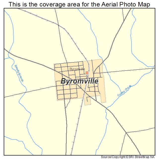 Byromville, GA location map 