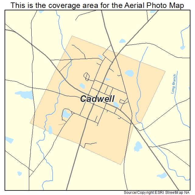 Cadwell, GA location map 