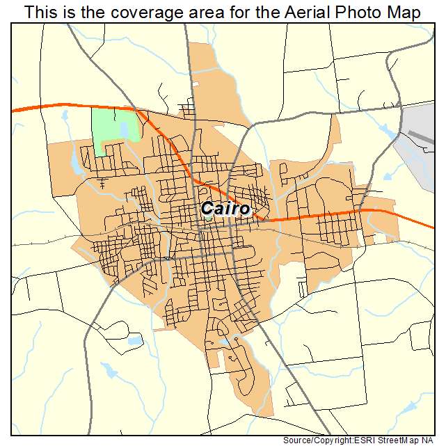 Cairo, GA location map 