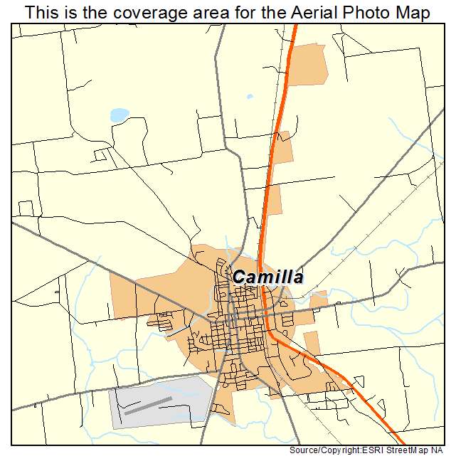 Camilla, GA location map 