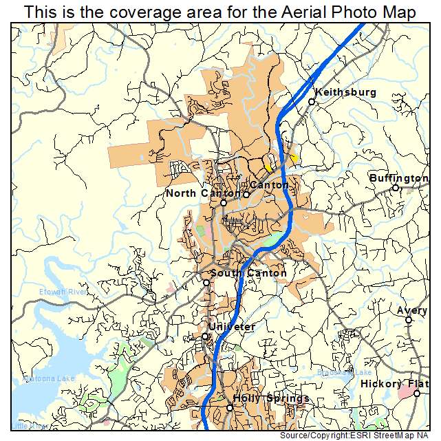 Canton, GA location map 