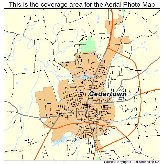 Cedartown, GA location map 