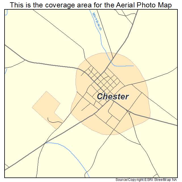 Chester, GA location map 