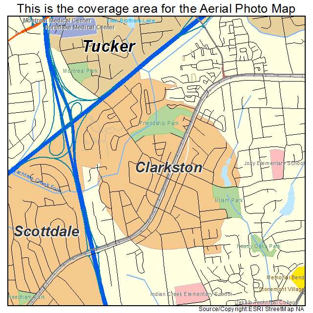 Clarkston, GA location map 