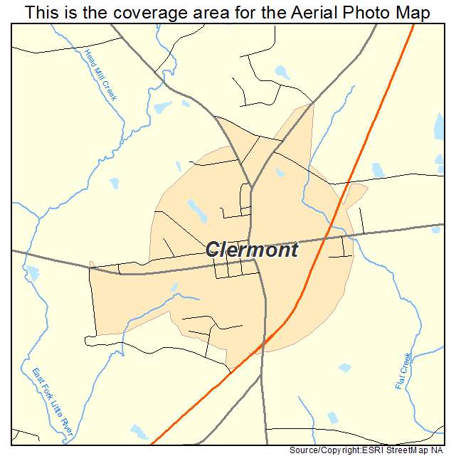 Clermont, GA location map 