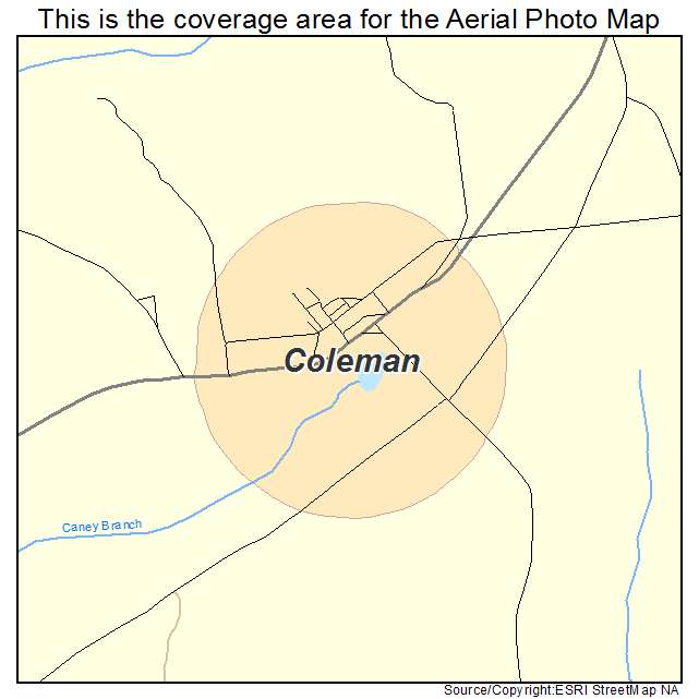 Coleman, GA location map 