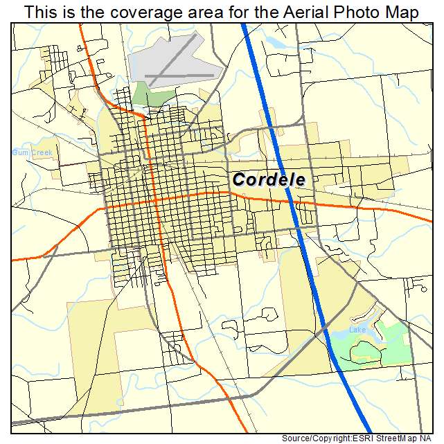 Cordele, GA location map 