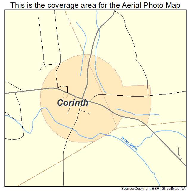 Corinth, GA location map 