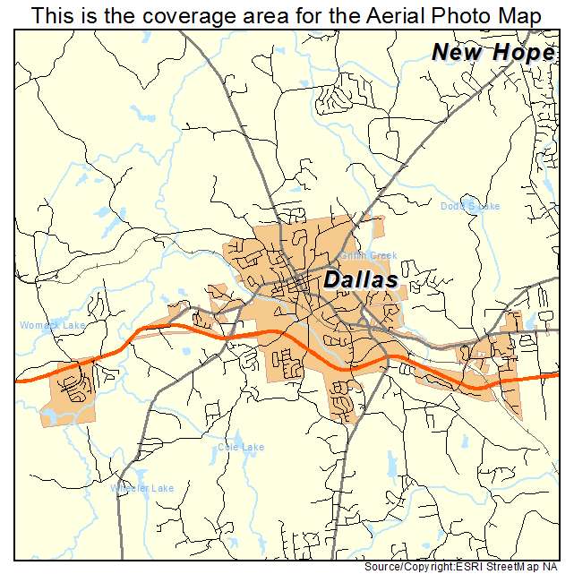 Dallas, GA location map 