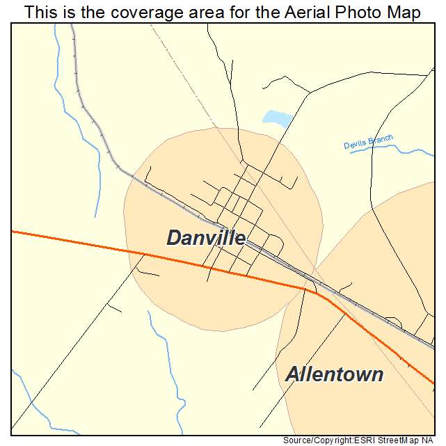 Danville, GA location map 