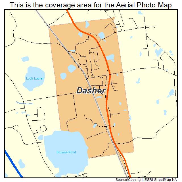 Dasher, GA location map 
