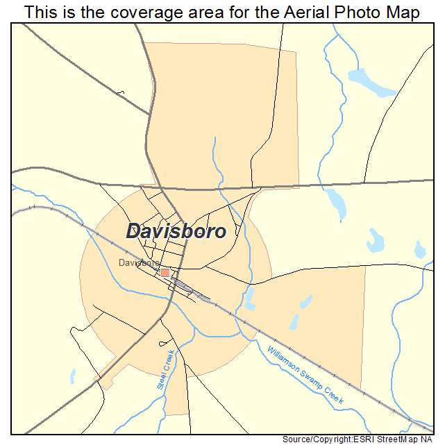 Davisboro, GA location map 