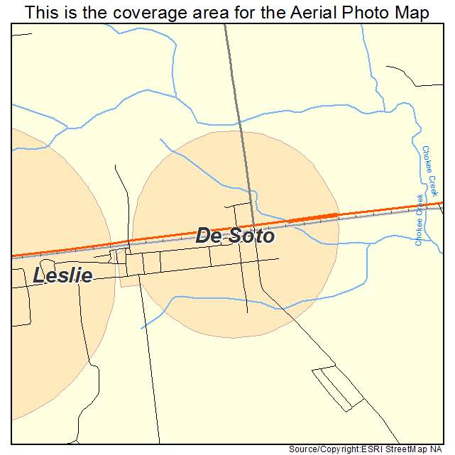 De Soto, GA location map 