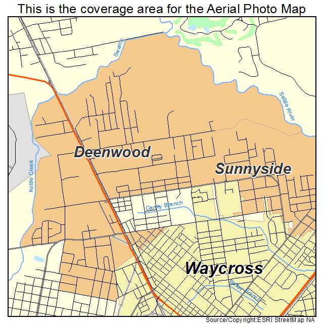 Deenwood, GA location map 
