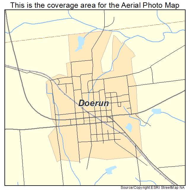 Doerun, GA location map 