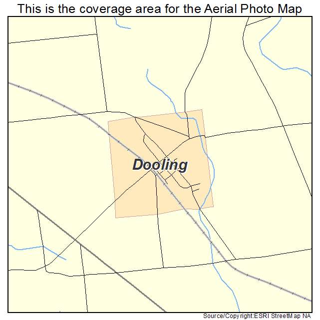 Dooling, GA location map 