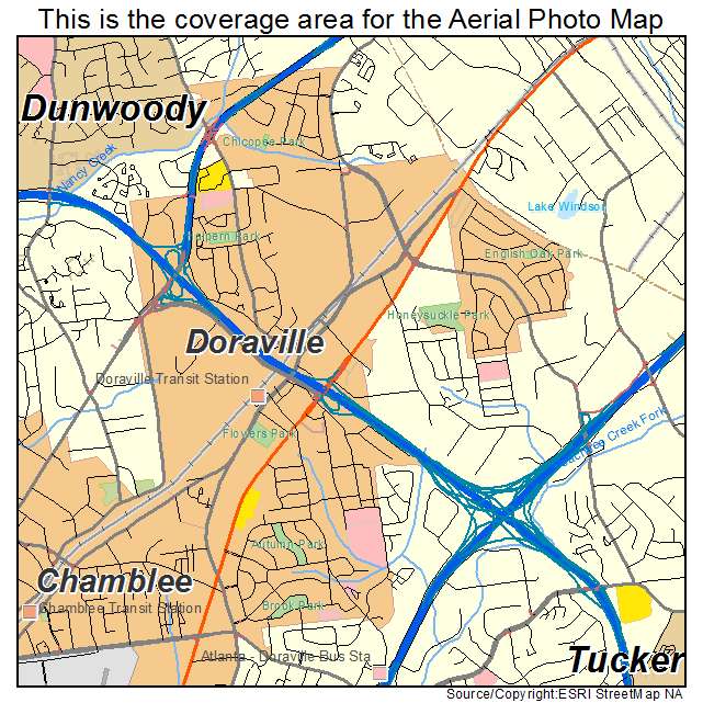 Doraville, GA location map 