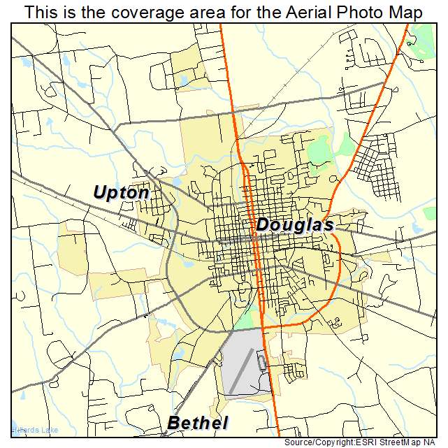 Douglas, GA location map 