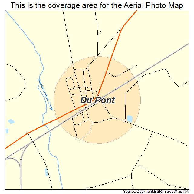 Du Pont, GA location map 